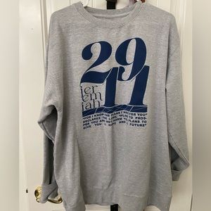 JEREMIH 29:11 XL GRAY SCREWNECK